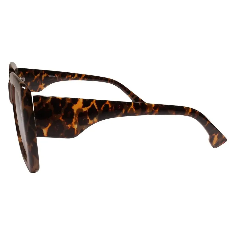Oversized XXL Designer Hip Hop Swag Tortoise Square Sunglasses